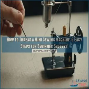 how to thread a mini sewing machine step by step