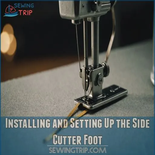 Installing and Setting Up the Side Cutter Foot