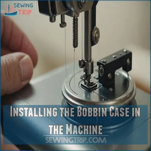 Installing the Bobbin Case in the Machine