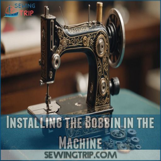 Installing the Bobbin in the Machine