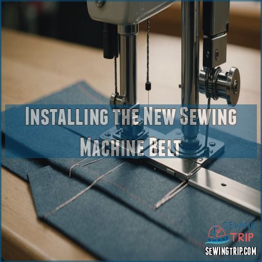 Installing the New Sewing Machine Belt