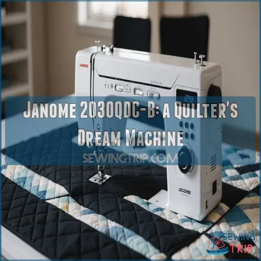 Janome 2030QDC-B: a Quilter