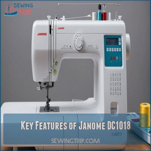 Key Features of Janome DC1018 Key Features of Janome DC1018