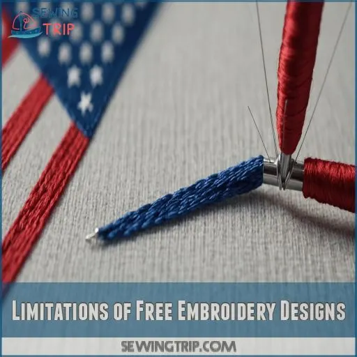 Limitations of Free Embroidery Designs