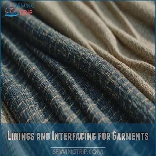 Linings and Interfacing for Garments