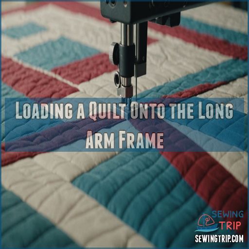 Loading a Quilt Onto the Long Arm Frame