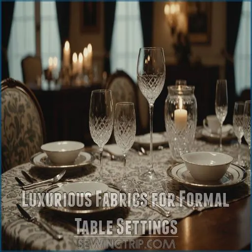 Luxurious Fabrics for Formal Table Settings