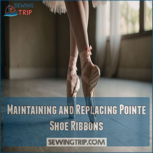 Maintaining and Replacing Pointe Shoe Ribbons