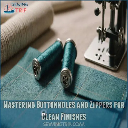 Mastering Buttonholes and Zippers for Clean Finishes