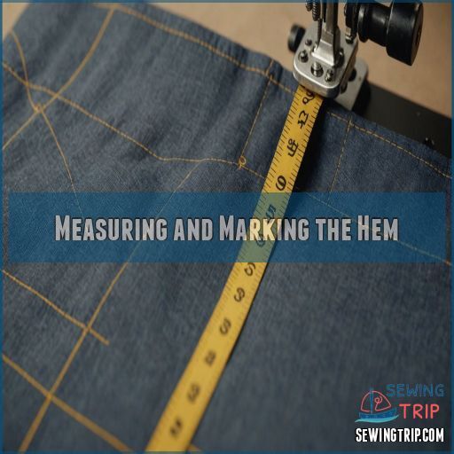 Measuring and Marking the Hem Measuring and Marking the Hem