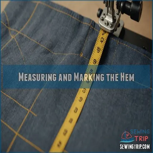 Measuring and Marking the Hem