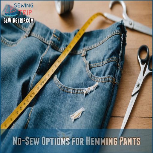 No-Sew Options for Hemming Pants