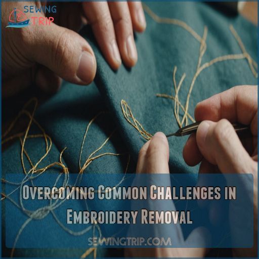 Overcoming Common Challenges in Embroidery Removal Overcoming Common Challenges in Embroidery Removal