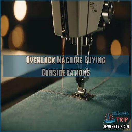 Overlock Machine Buying Considerations