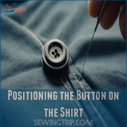 Positioning the Button on the Shirt