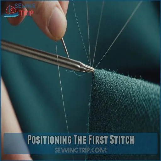 Positioning The First Stitch