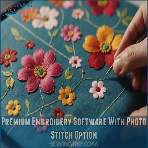 Premium Embroidery Software With Photo Stitch Option