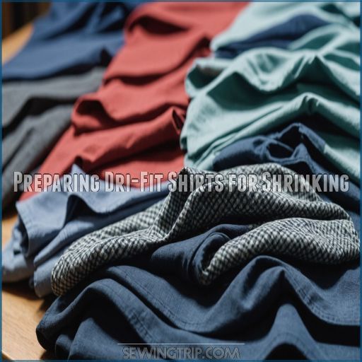 Preparing Dri-Fit Shirts for Shrinking