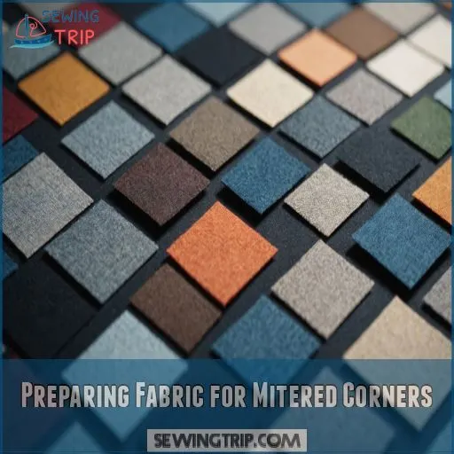 Preparing Fabric for Mitered Corners