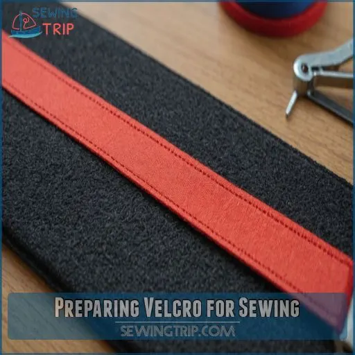 Preparing Velcro for Sewing