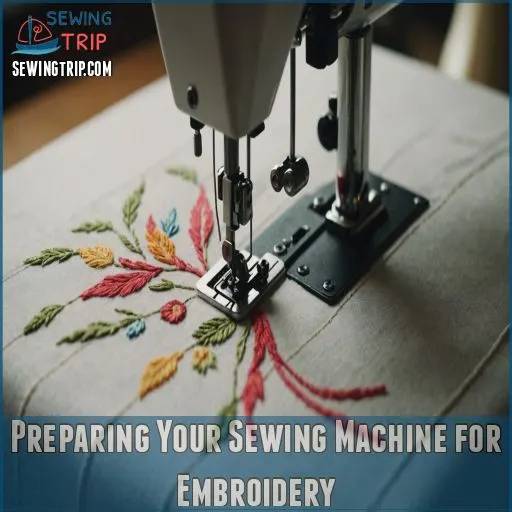 Preparing Your Sewing Machine for Embroidery