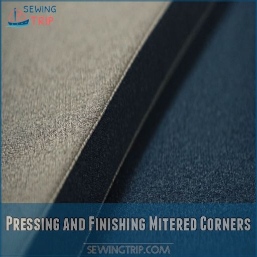 Pressing and Finishing Mitered Corners