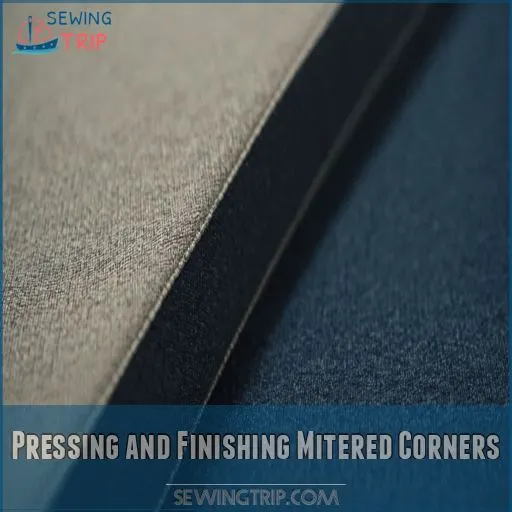 Pressing and Finishing Mitered Corners
