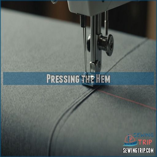 Pressing the Hem Pressing the Hem