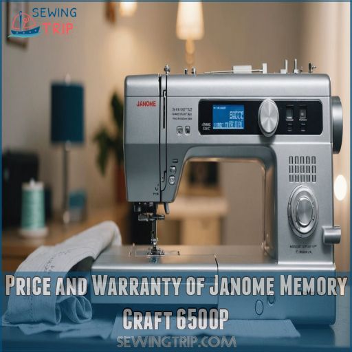 Price and Warranty of Janome Memory Craft 6500P