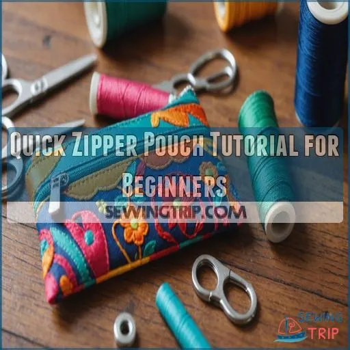 Quick Zipper Pouch Tutorial for Beginners