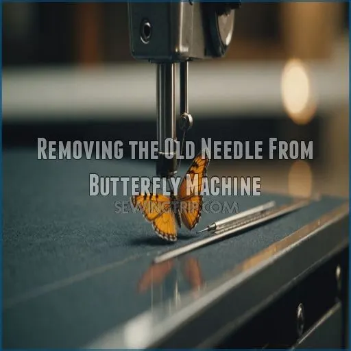 Removing the Old Needle From Butterfly Machine