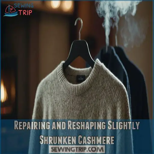 Repairing and Reshaping Slightly Shrunken Cashmere Repairing and Reshaping Slightly Shrunken Cashmere
