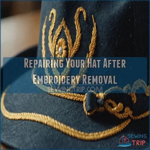 Repairing Your Hat After Embroidery Removal