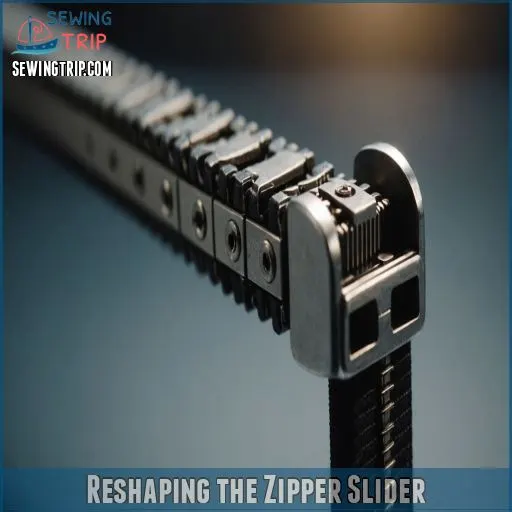 Reshaping the Zipper Slider