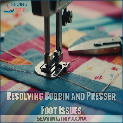 Resolving Bobbin and Presser Foot Issues Resolving Bobbin and Presser Foot Issues