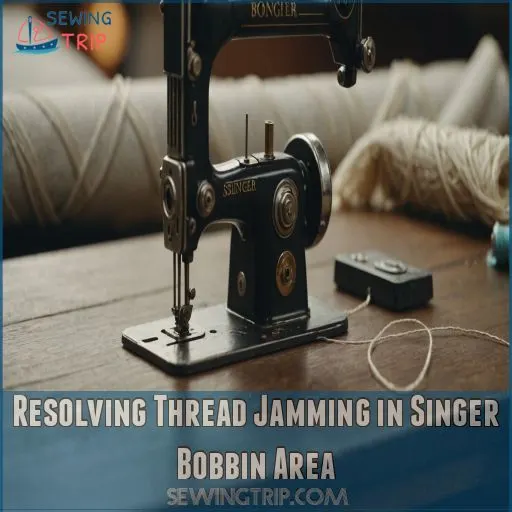 Resolving Thread Jamming in Singer Bobbin Area