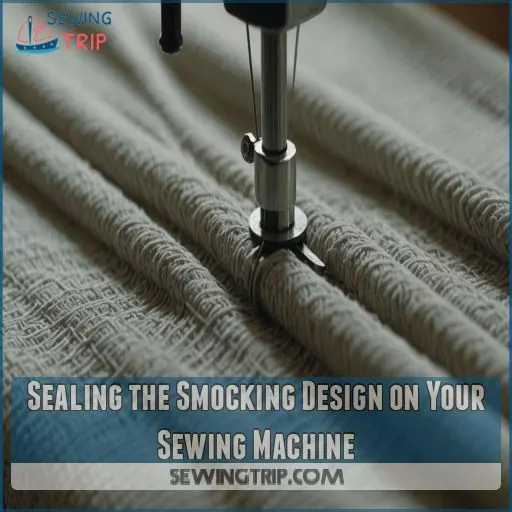 Sealing the Smocking Design on Your Sewing Machine