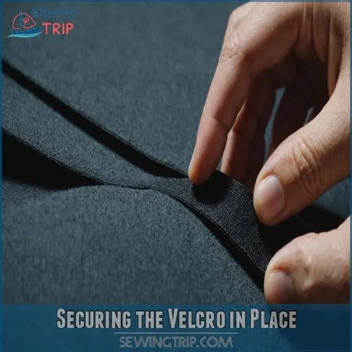 Securing the Velcro in Place