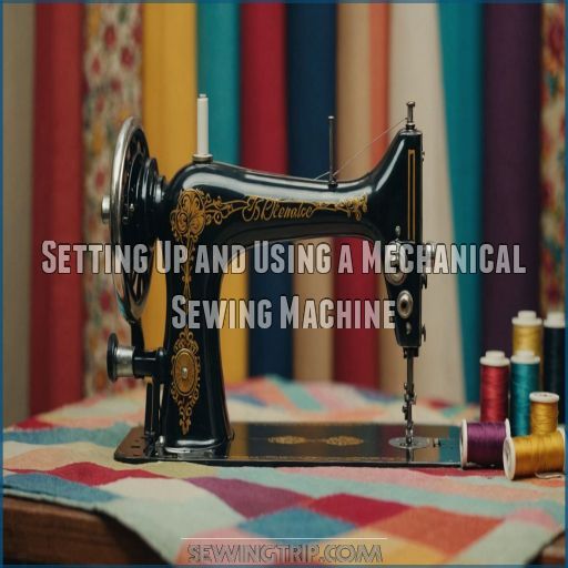 Setting Up and Using a Mechanical Sewing Machine