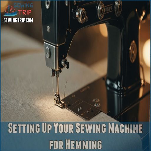 Setting Up Your Sewing Machine for Hemming Setting Up Your Sewing Machine for Hemming