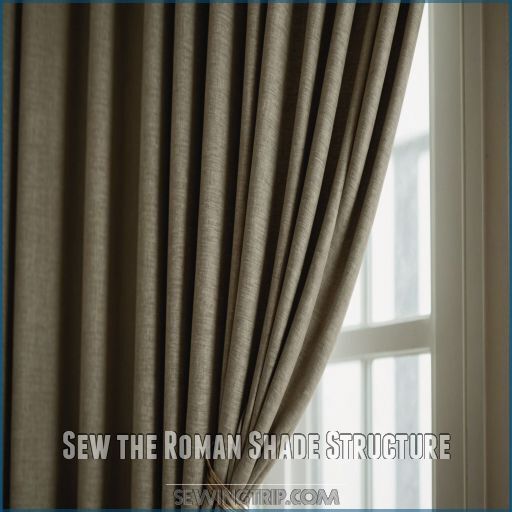 Sew the Roman Shade Structure Sew the Roman Shade Structure