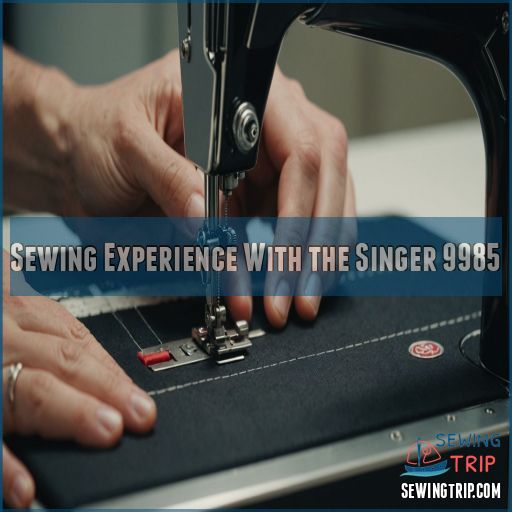 Sewing Experience With The Singer 9985