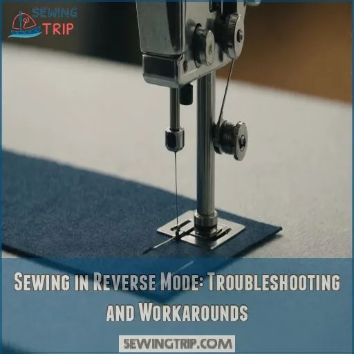 Sewing in Reverse Mode: Troubleshooting and Workarounds