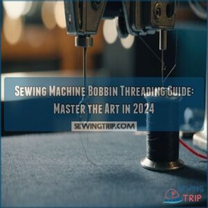 sewing machine bobbin threading guide