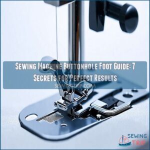 sewing machine buttonhole foot guide