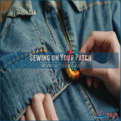 Sewing on Your Patch