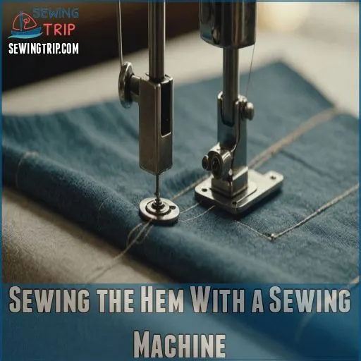 Sewing the Hem With a Sewing Machine