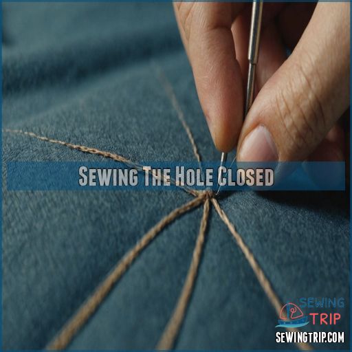 Sewing The Hole Closed