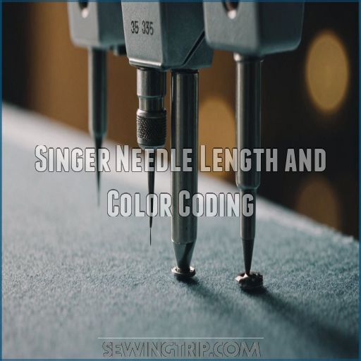 Singer Needle Length and Color Coding Singer Needle Length and Color Coding