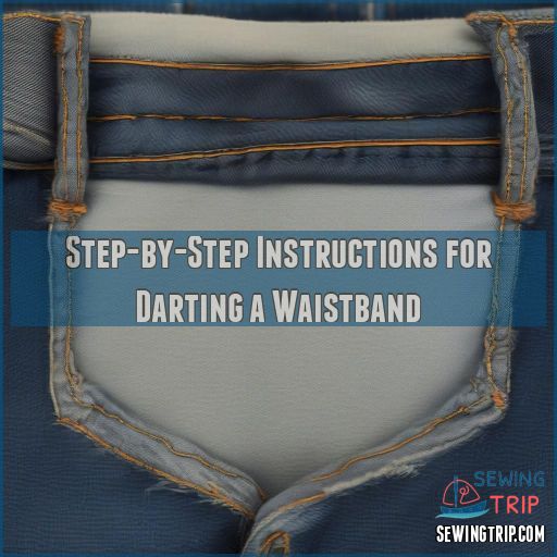 Step-by-Step Instructions for Darting a Waistband